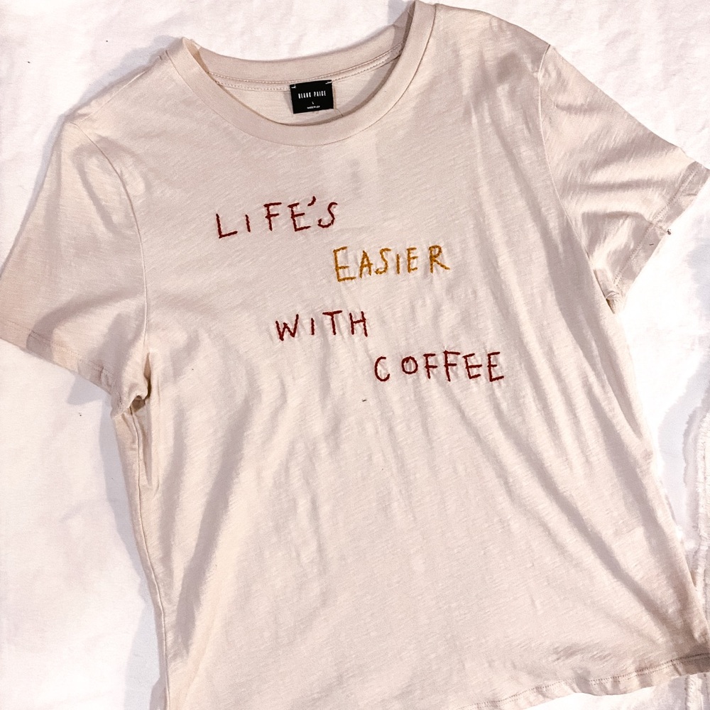 Life’s easier with coffee graphic tee